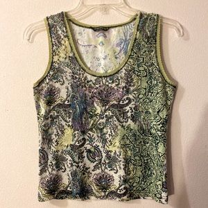 Vintage Chaundry KC paisley tank top